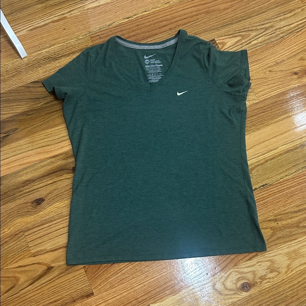 Nike Women's Dark Green Short Sleeve Tee